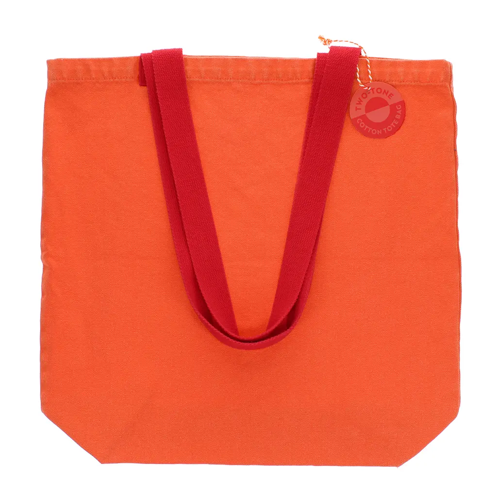 Rex London Unisex Orange Cotton Tote Bag