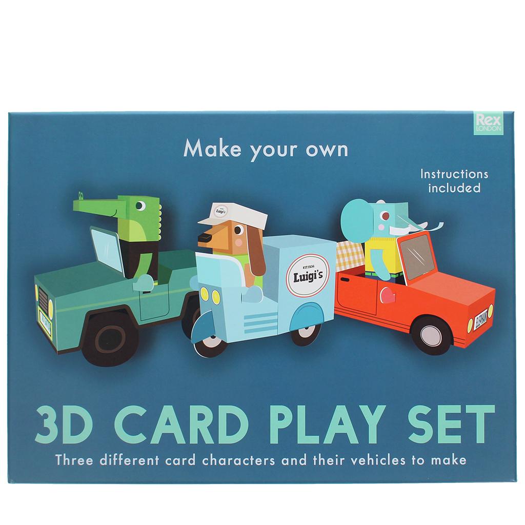 5027455456980 - 3D-Kartenspiel Animal Automobiles
