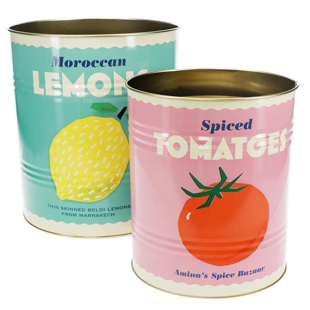 5027455457536 - Aufbewahrungsbox für Lebensmittel Lemon And Tomato XL (x2)