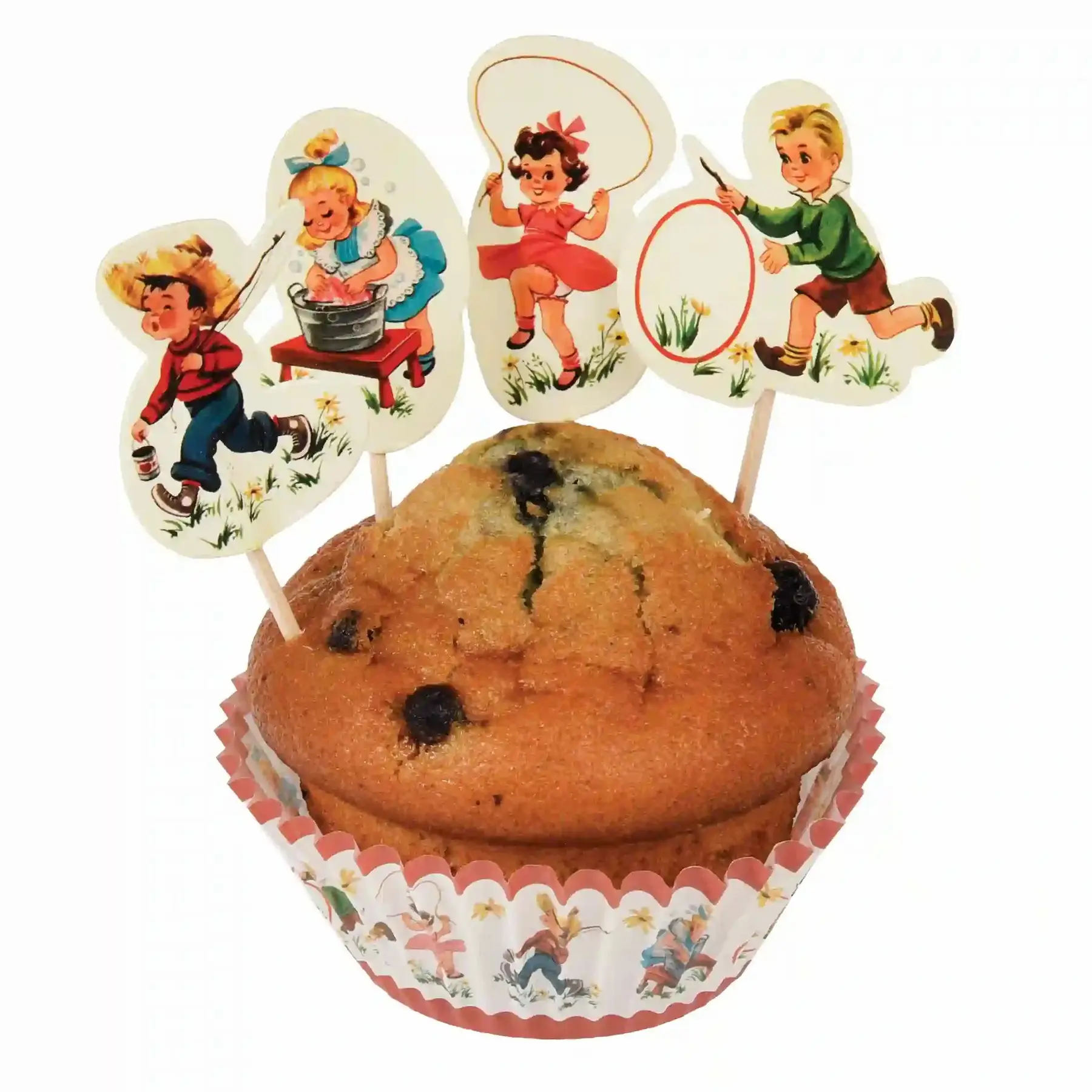5027455405193 - Cupcake-Deko-Kit Kind Vintage
