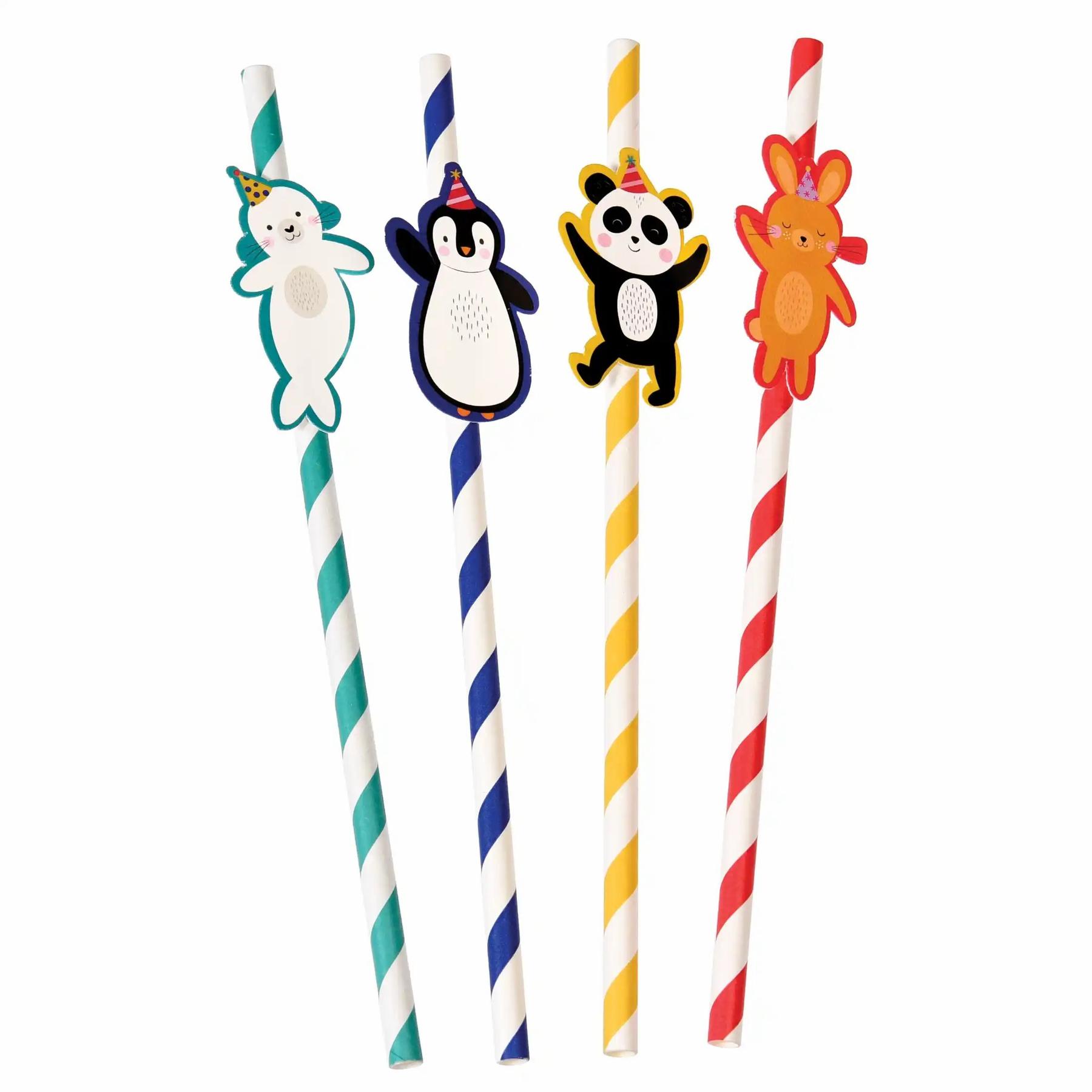 5027455419626 - Strohhalm Kind Party Animals (x4)