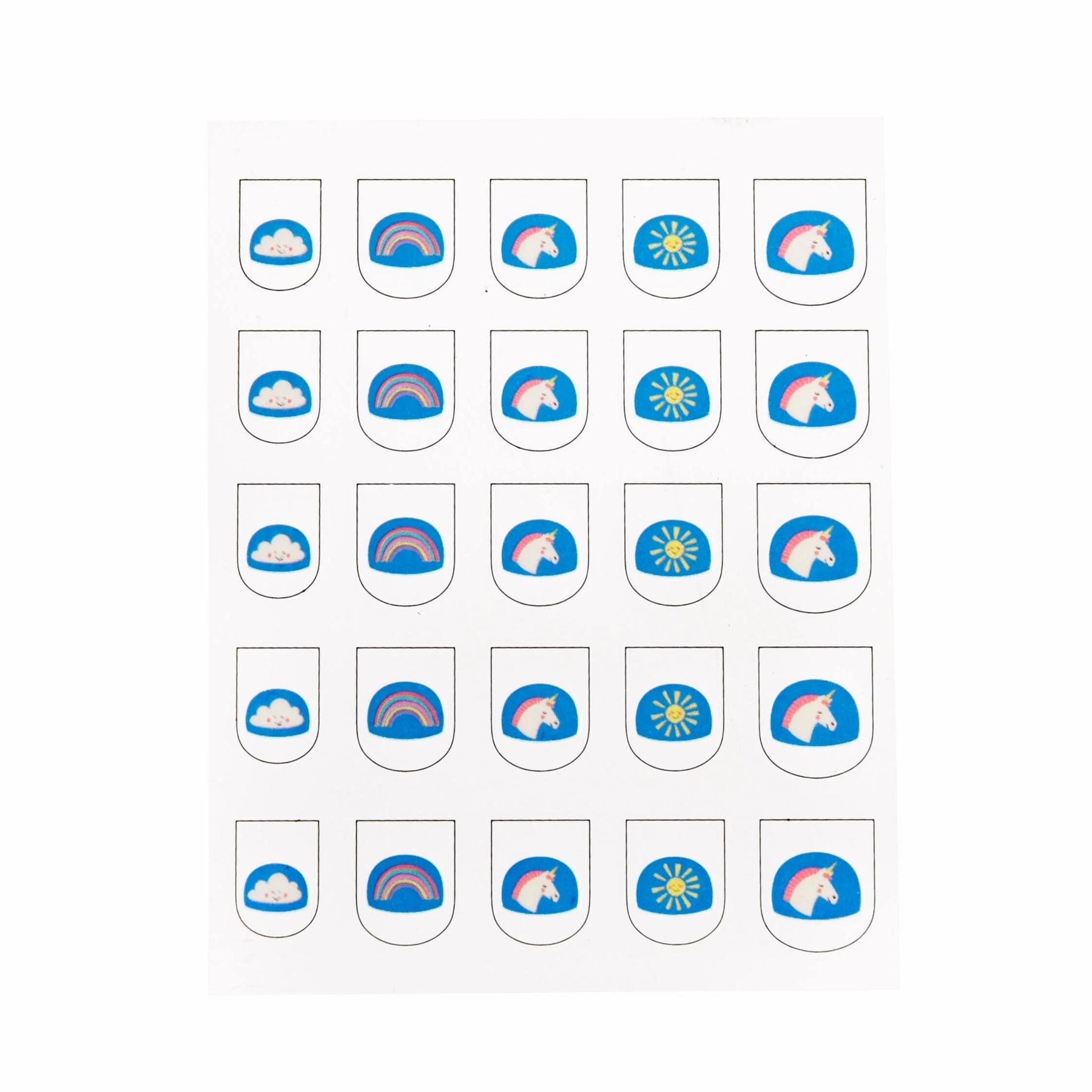 5027455425955 - Nagelsticker Magical Unicorn (x25)