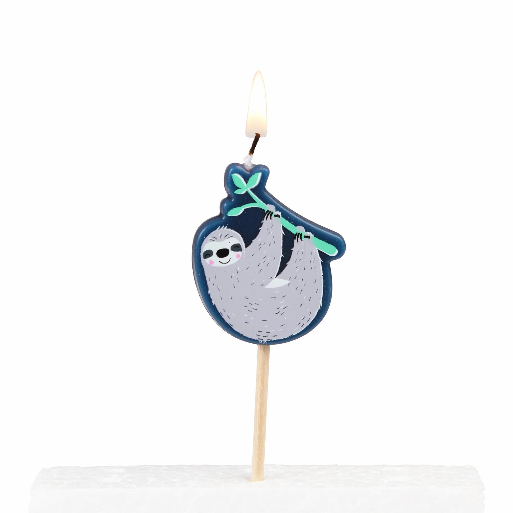 5027455431406 - Partykerzen Sydney The Sloth (x6)