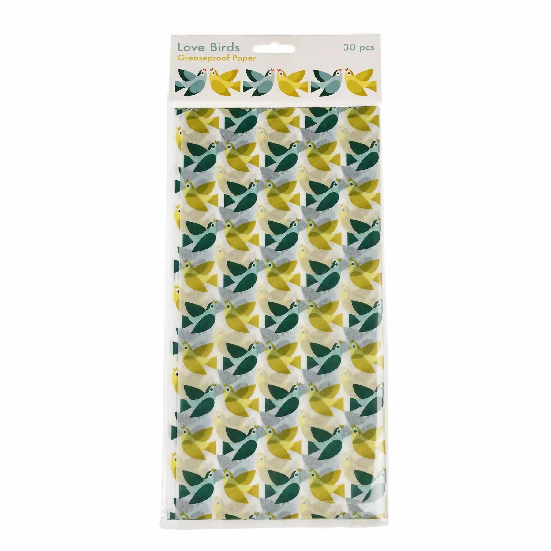 5027455432823 - Küchenzubehör Backpapier Love Birds (x30)