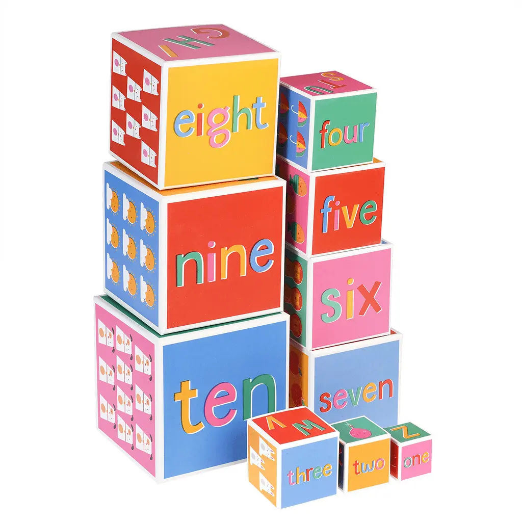 5027455435084 - Lernspiel Stapelbare Blöcke Happy Life