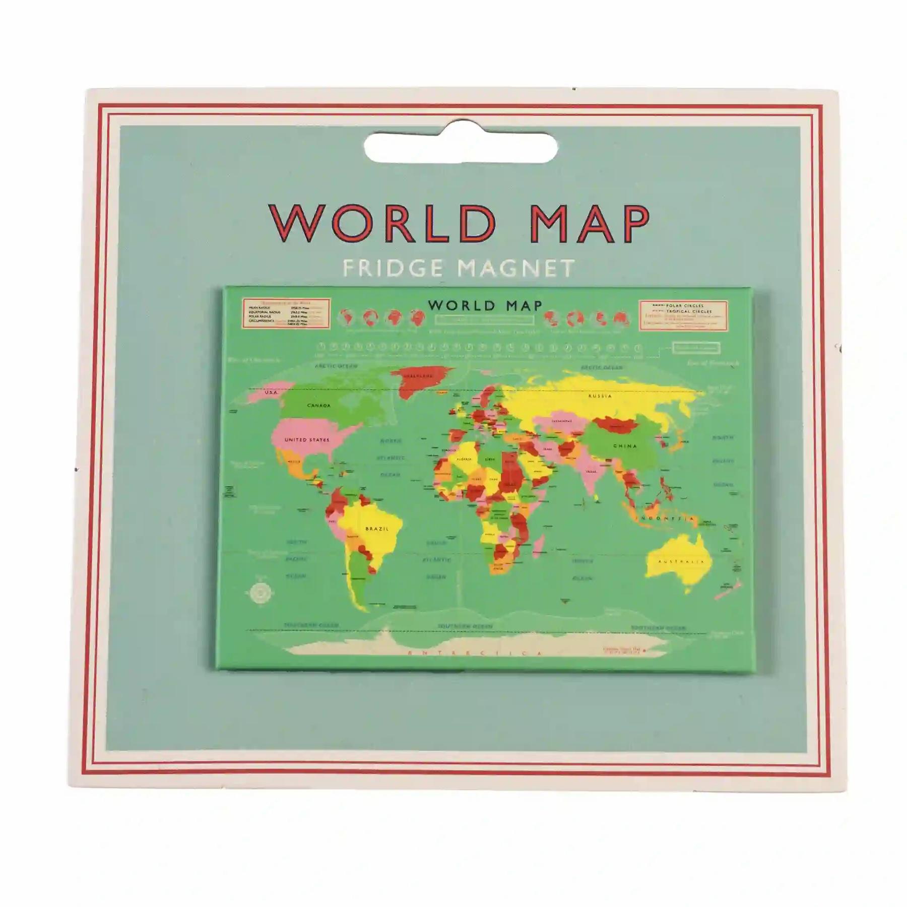5027455435138 - Kühlschrankmagnet World Map