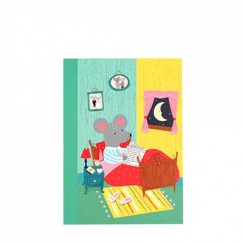 5027455436838 - Notizblock a6 Mouse In A House