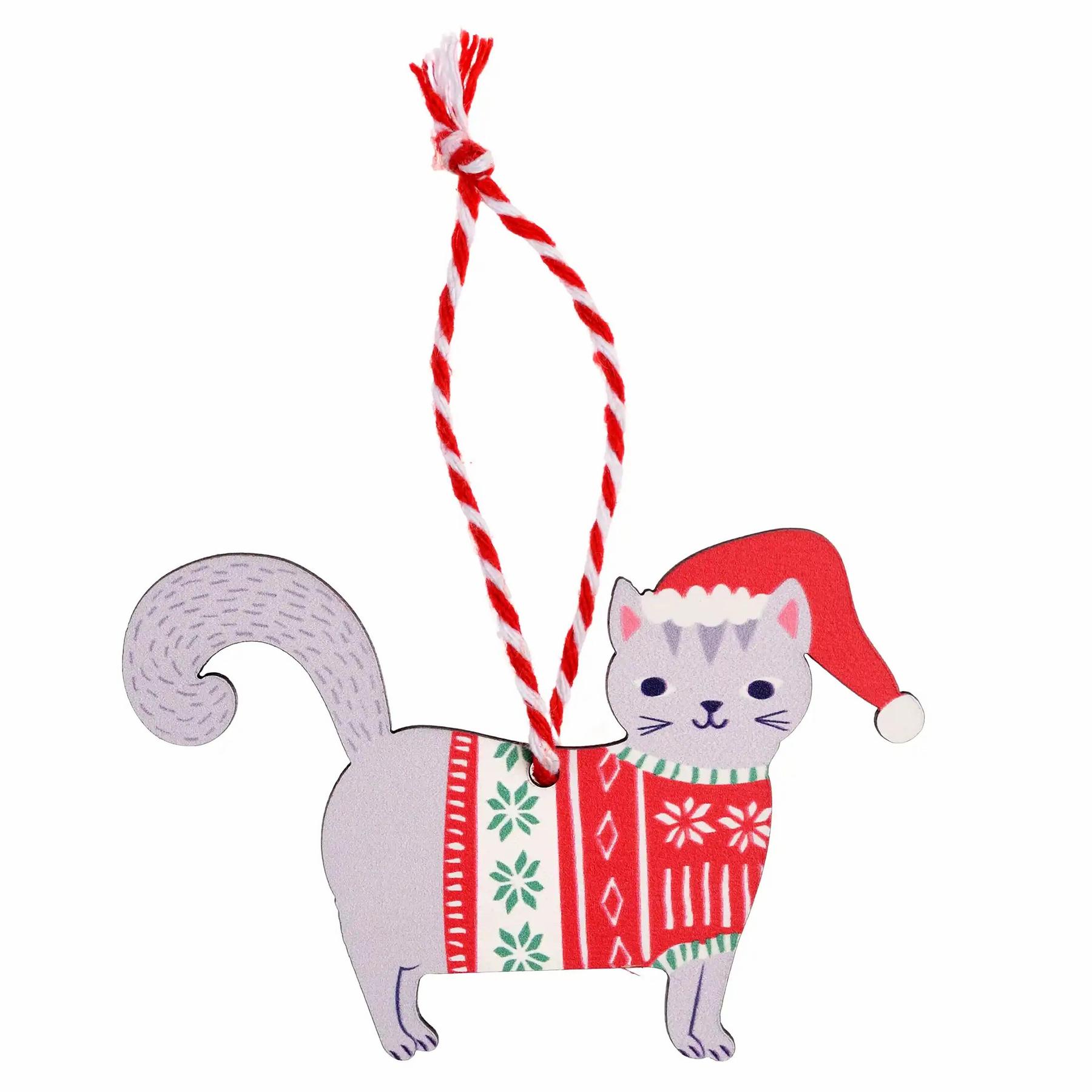 5027455437002 - Weihnachtsdekoration Katze Rex London