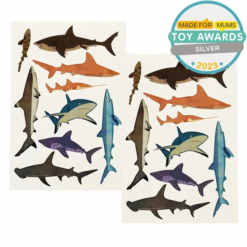 5027455437330 - Tätowierung Kind temporaires Requin (x2)