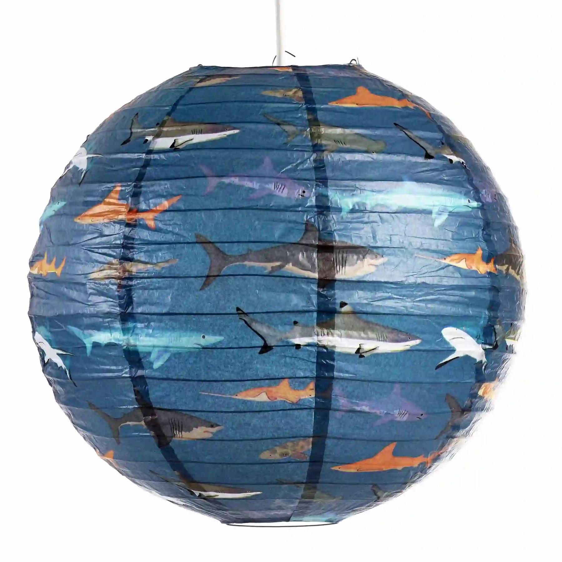 5027455437989 - Lampenschirm aus Papier Sharks