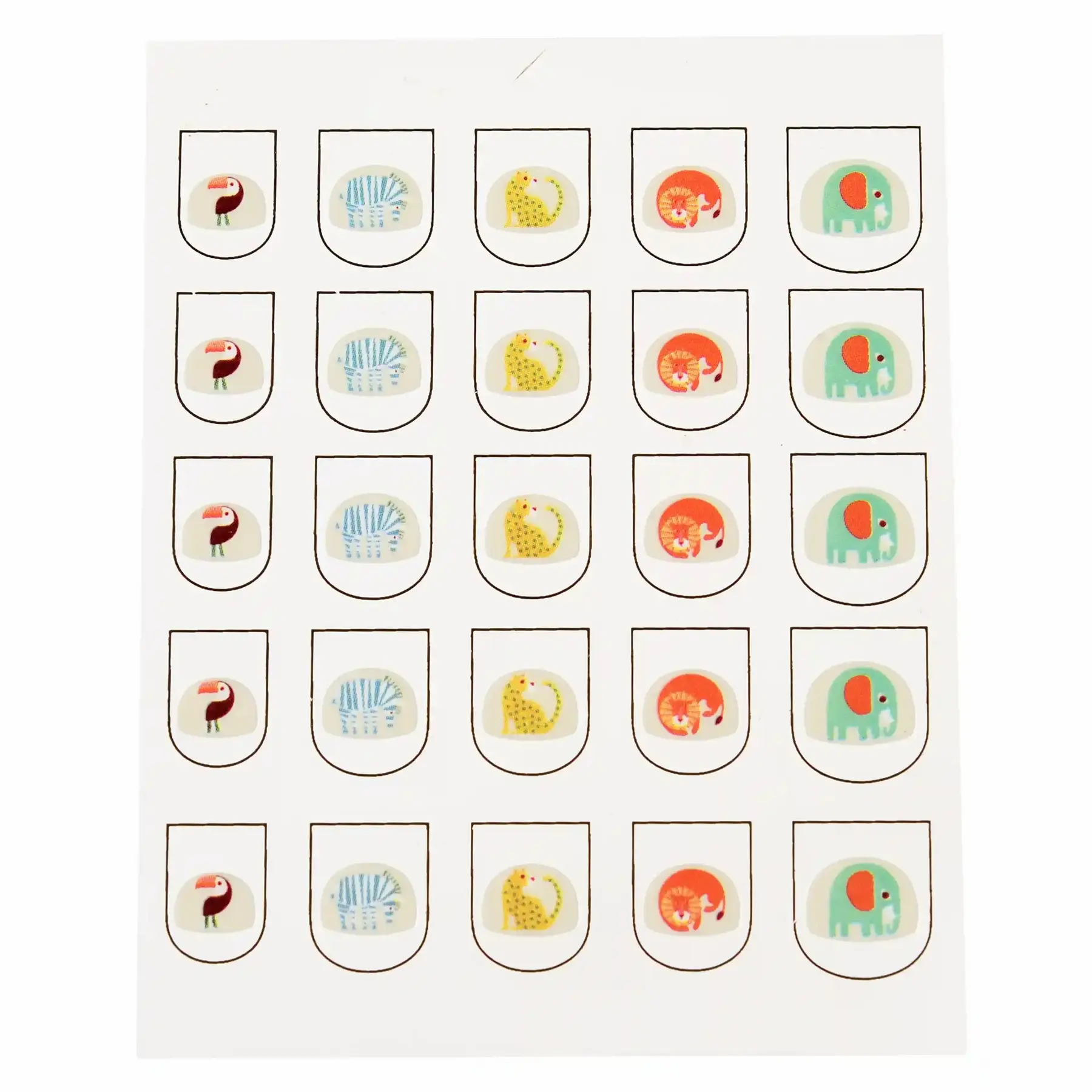 5027455440262 - Nagelsticker Wild Wonders (x25)