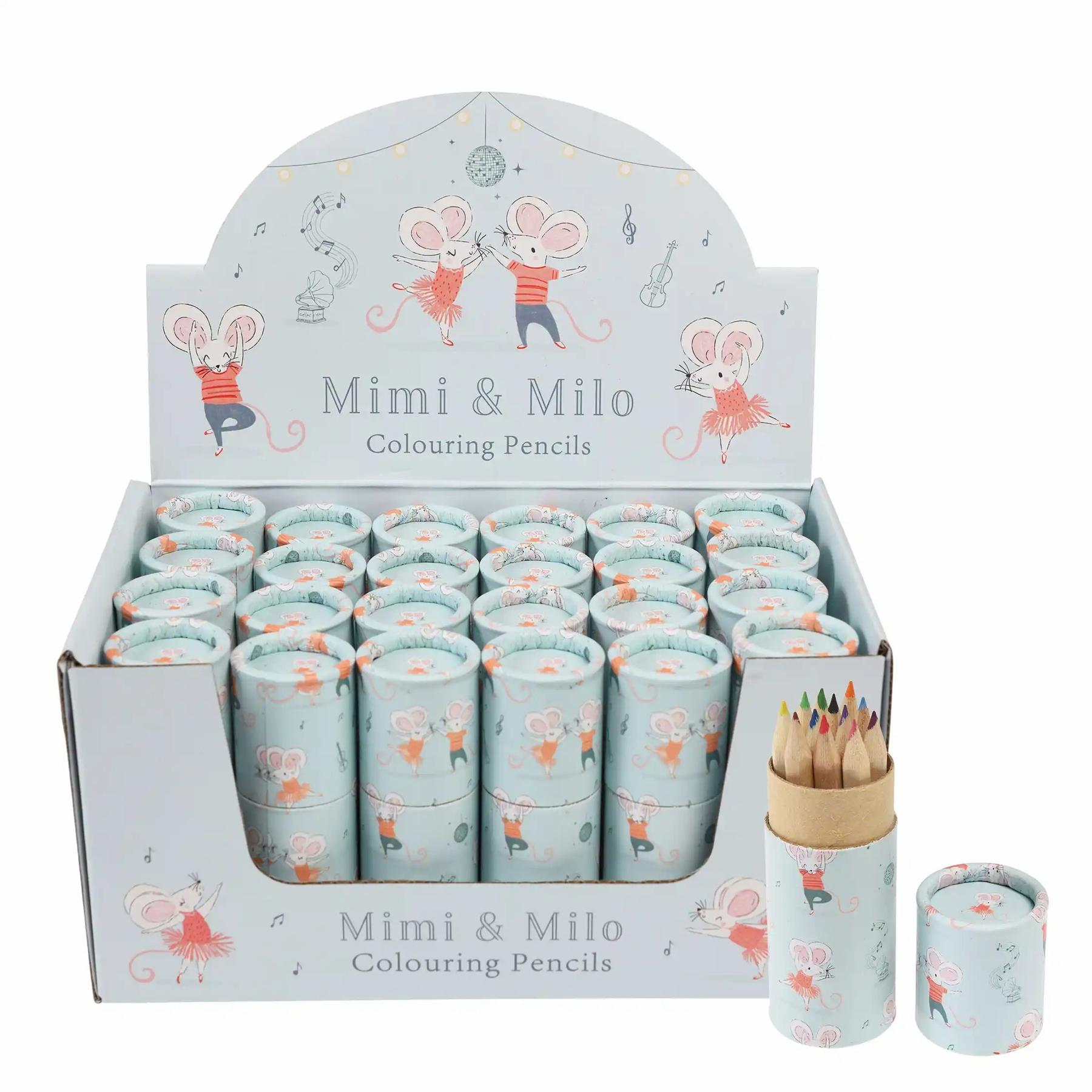 5027455441962 - Buntstifte in der Tube Mimi Et Milo (x12)