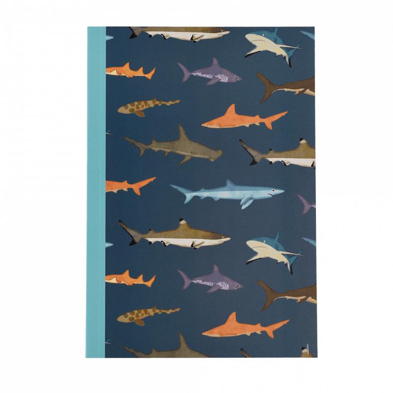 5027455442105 - Notizblock a5 Ligné Requins