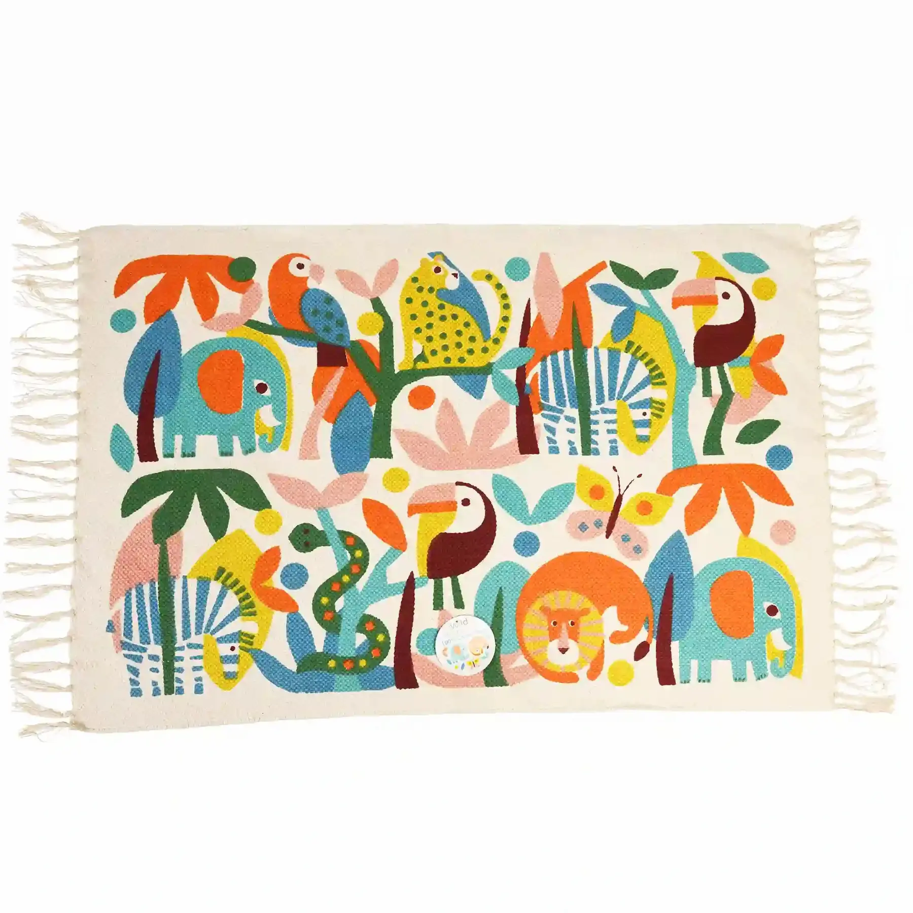 5027455442488 - Bedruckter Baumwollteppich Wild Wonders