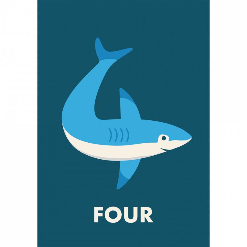 5027455444215 - Geburtstagskarte Shark quatre