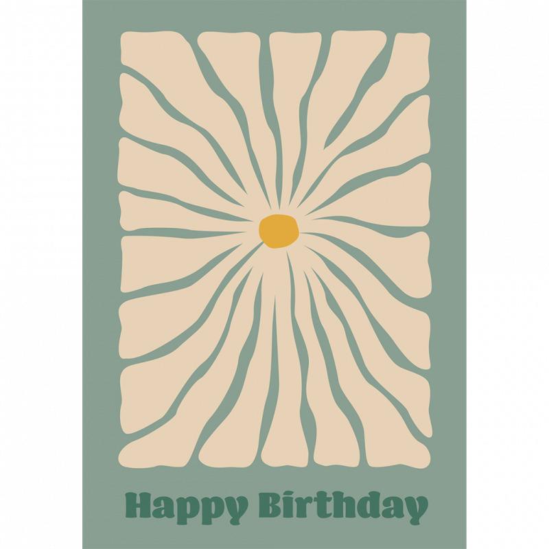 5027455444253 - Geburtstagskarte Flower Power