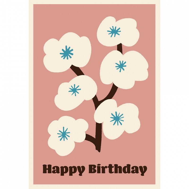 5027455444260 - Geburtstagskarte Blumenbaum Rex London