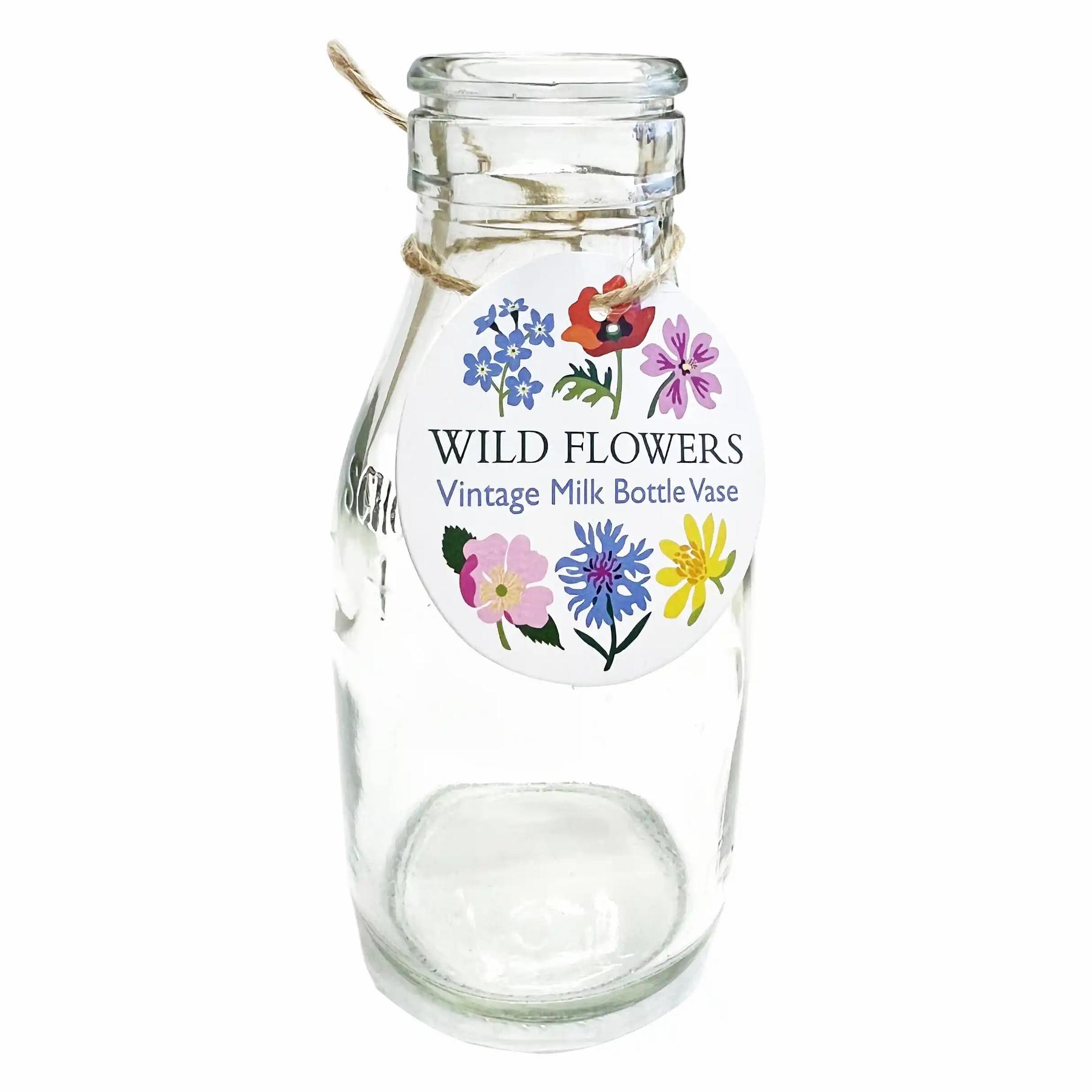 5027455444734 - Vase Schulmilchflasche Wild Flowers