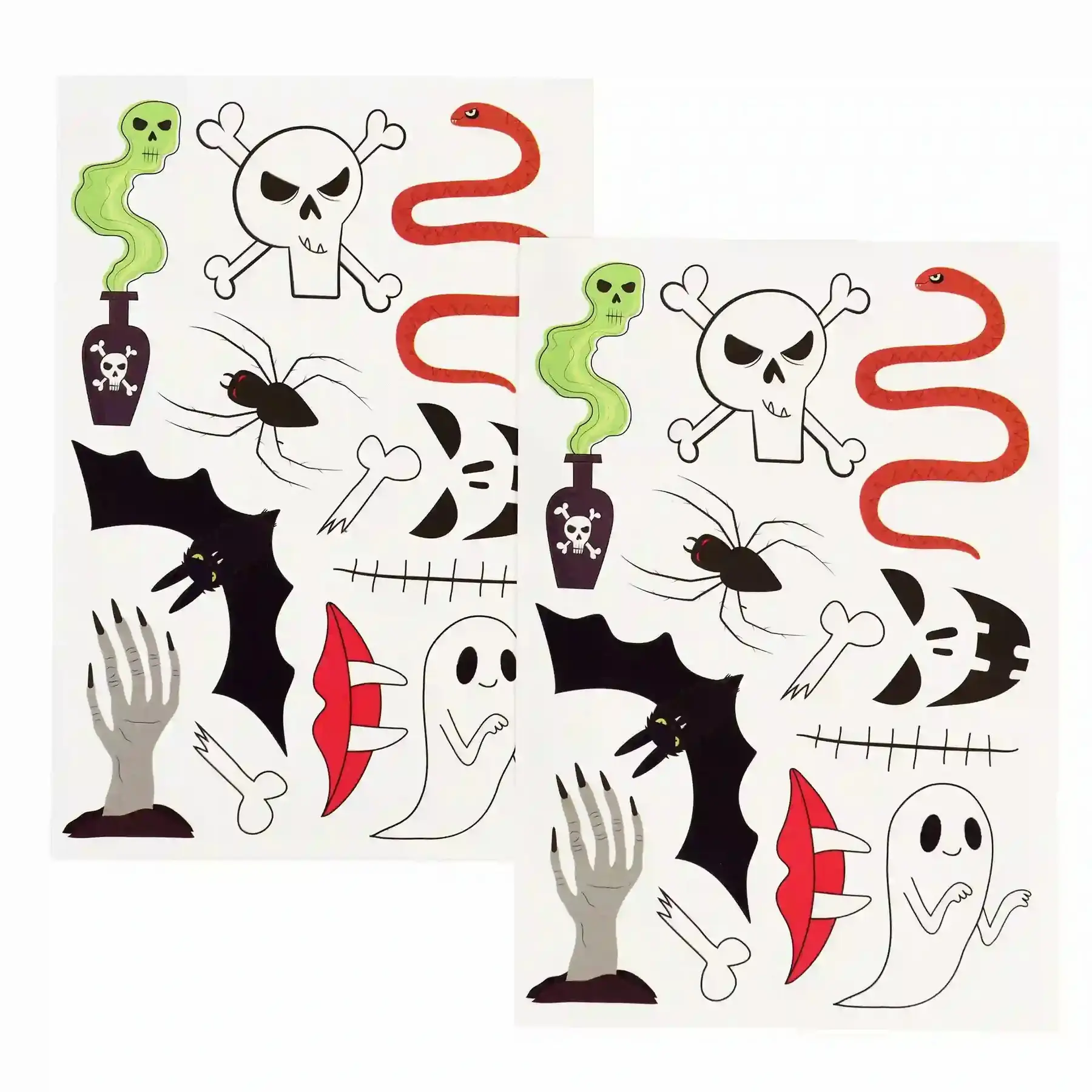 5027455445021 - Tätowierung Kind temporaires Effrayant (x2)