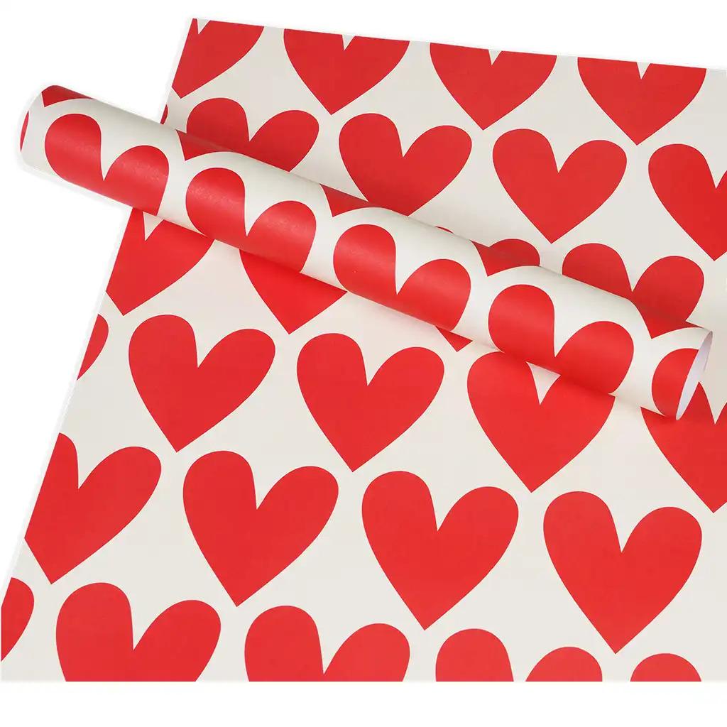 5027455445281 - Geschenkpapier Herzen Rex London
