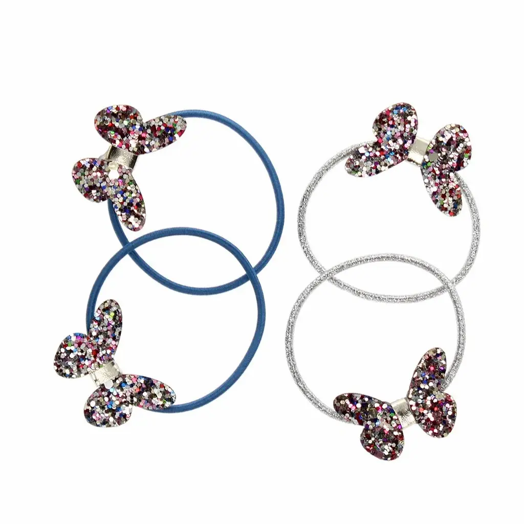 5027455445496 - Haargummi Schmetterling Glitzer Fairies in the Garden (x4)