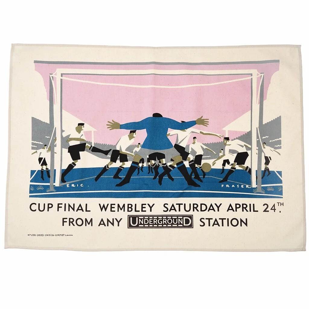 5027455445748 - Geschirrtuch aus Baumwolle TfL Vintage Poster Cup Final