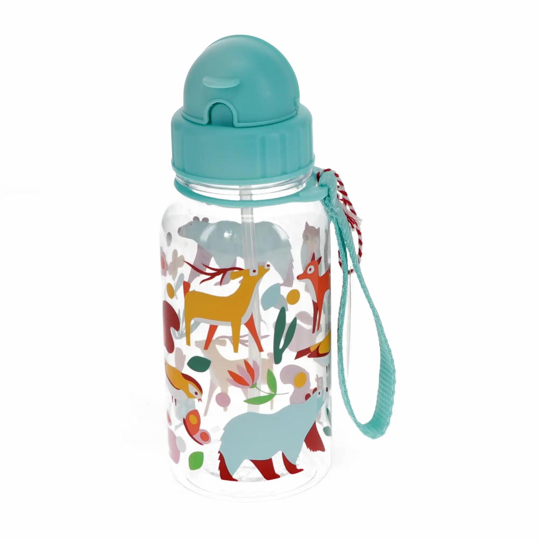 5027455446974 - Trinkflasche mit Strohhalm Kind Woodland