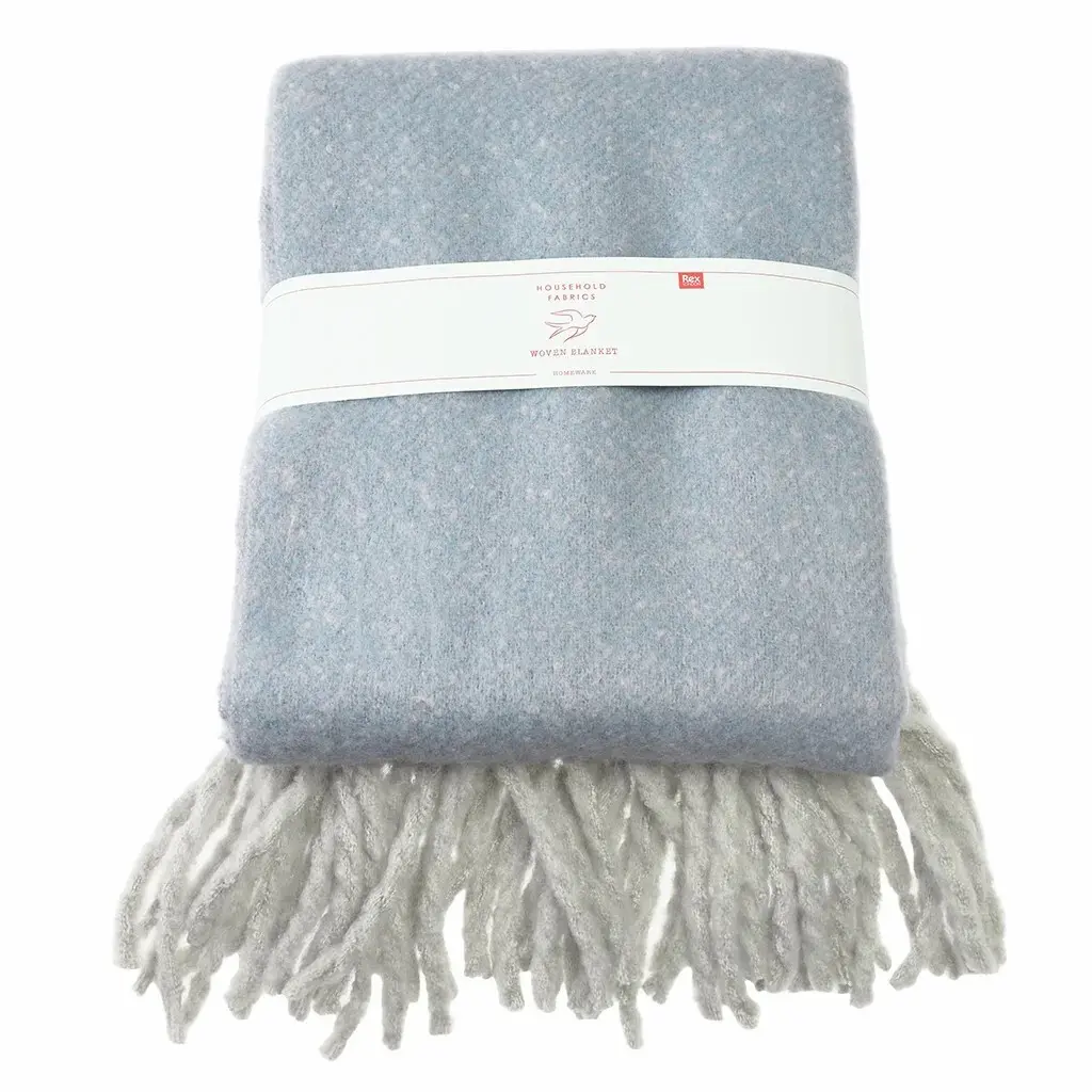 5027455447230 - Gewebte Decke mit Pompons Rex London