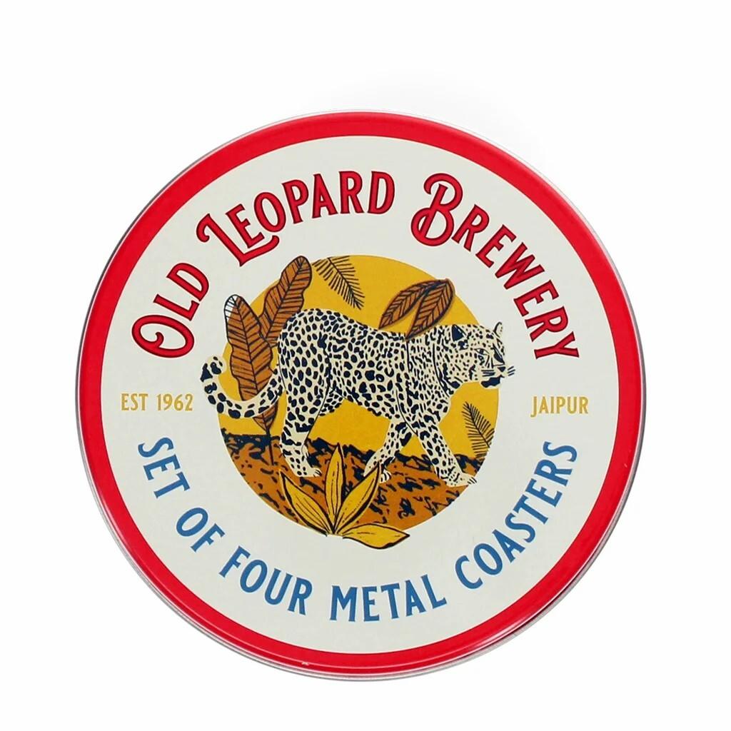 5027455447643 - Untersetzer aus Metall Old Leopard Brewery (x4)