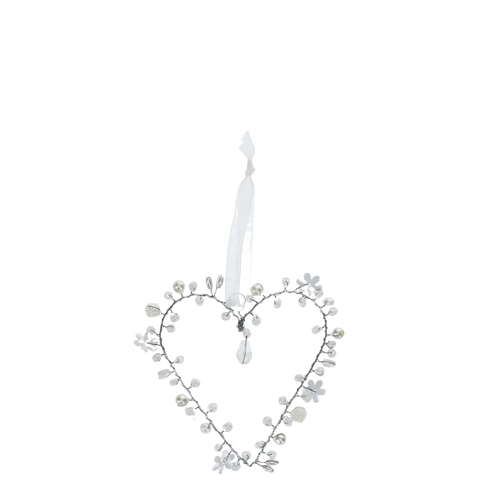 5027455449999 - Dekoratives Herz aus Perlen handgefertigt Rex London