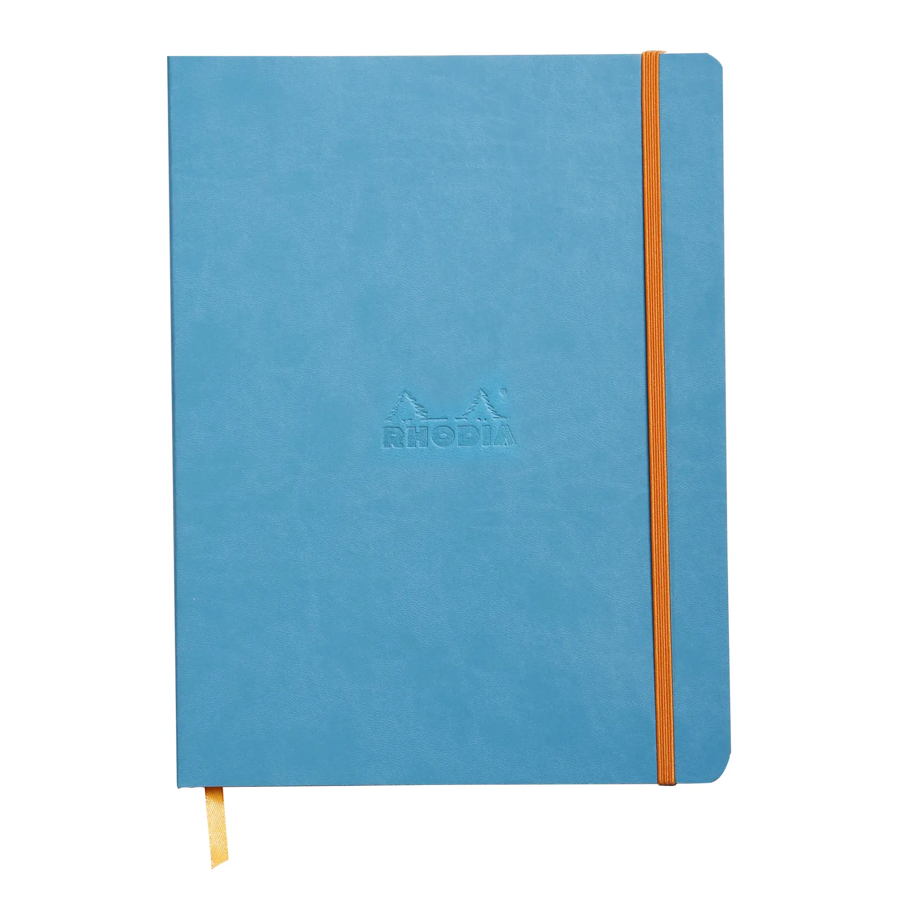 Weiches Heft 160 Seiten Punktepapier mit Gummibandverschluss Rhodia