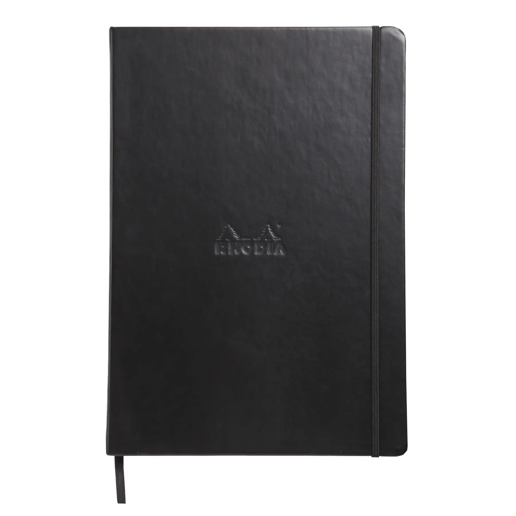A4 Notizbuch 192 Seiten liniert, ivoire Papier 90g mit Gummibandverschluss Rhodia
