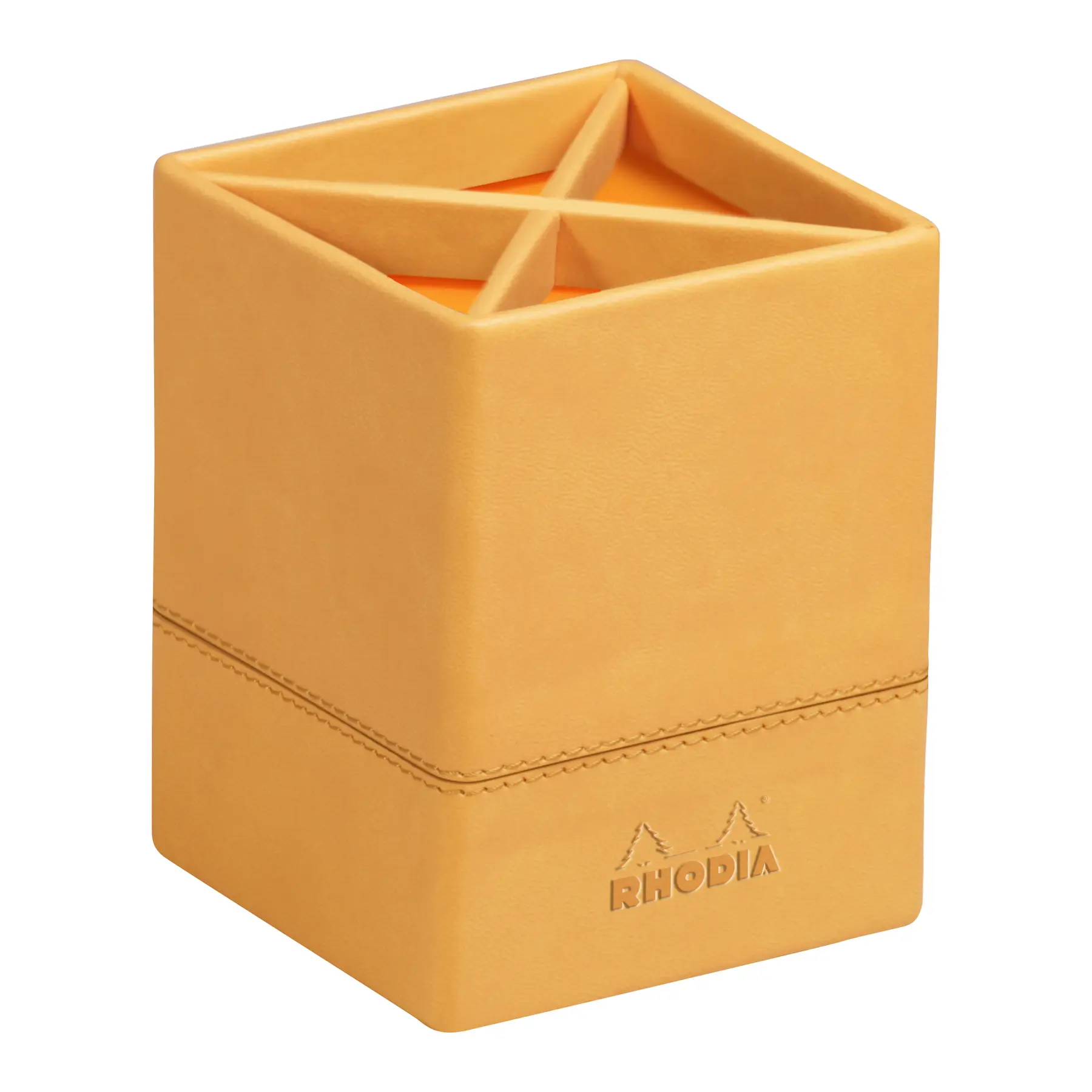 Stiftbehälter aus italienischem Kunstleder Rhodia