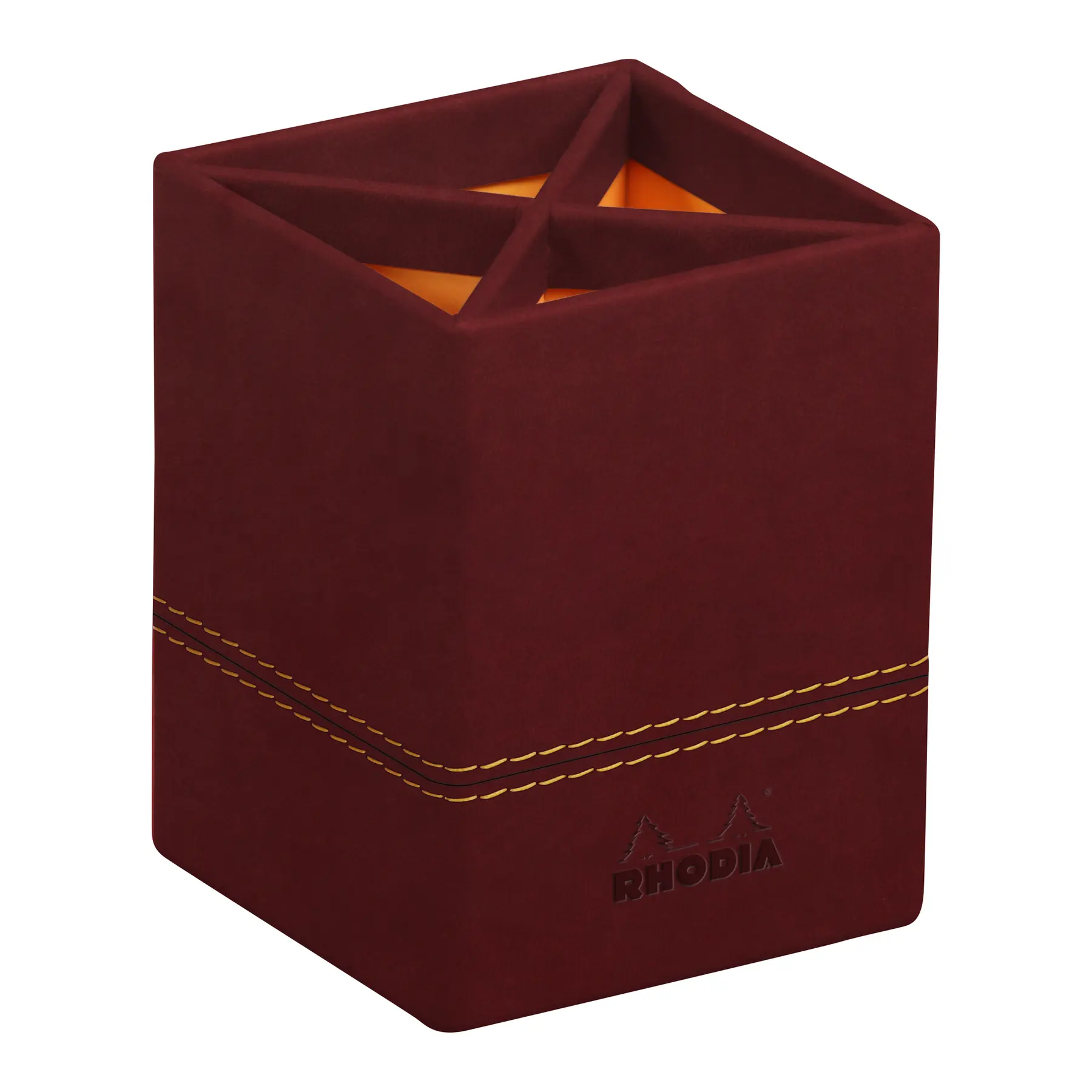 Stiftbehälter aus italienischem Kunstleder Rhodia