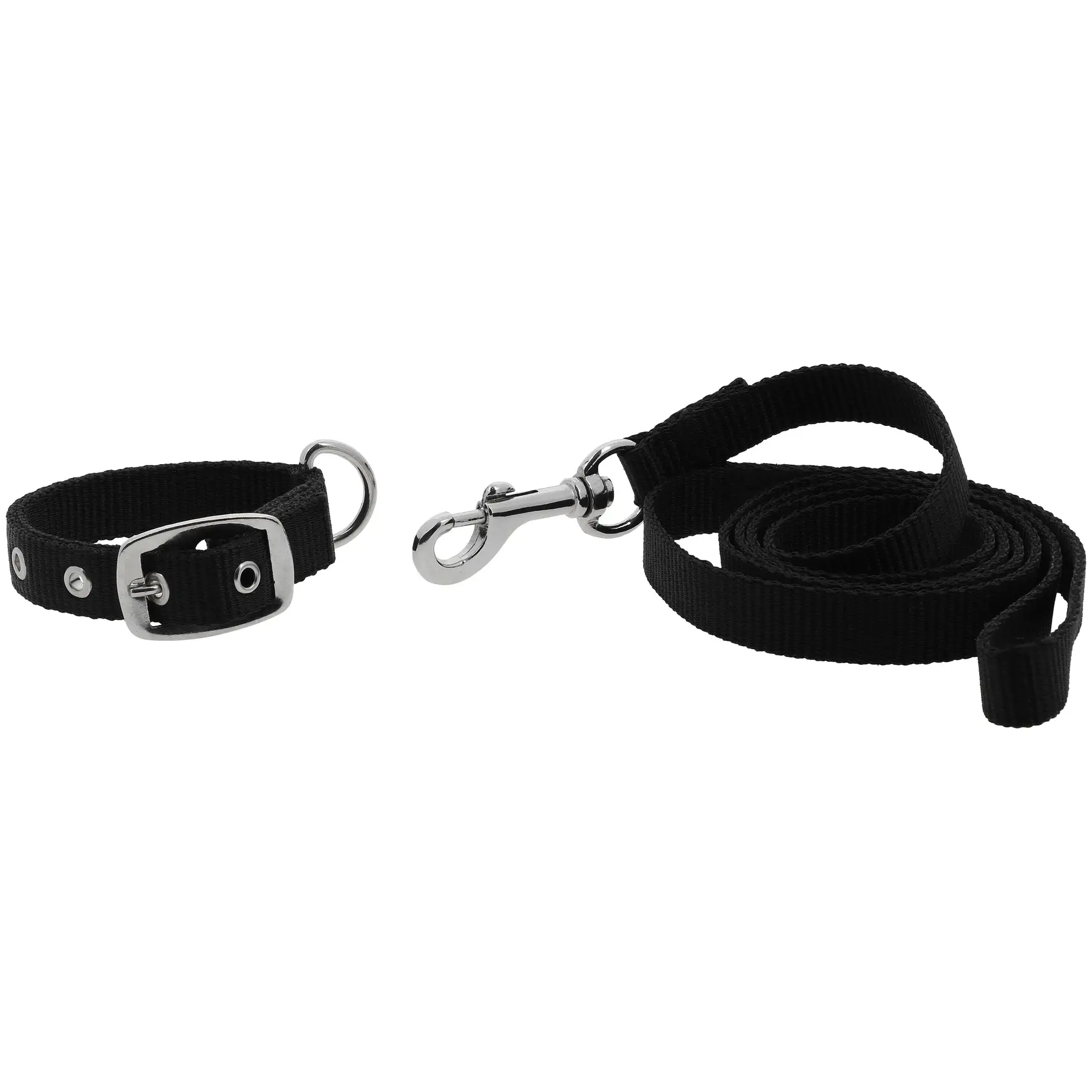 Riding World Noir Dog Collar And Leash Oscar