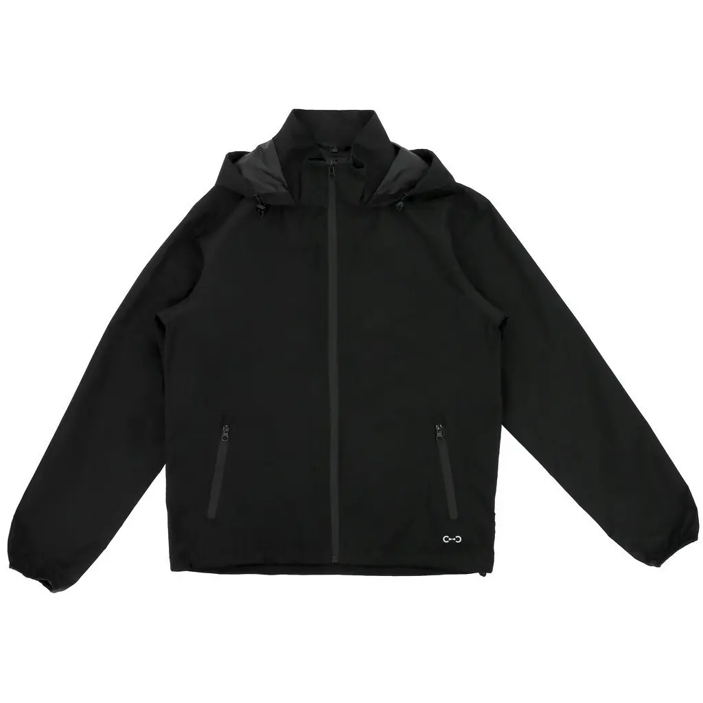 Riding World Men's Noir Blouson À Capuche Zippé Rémy