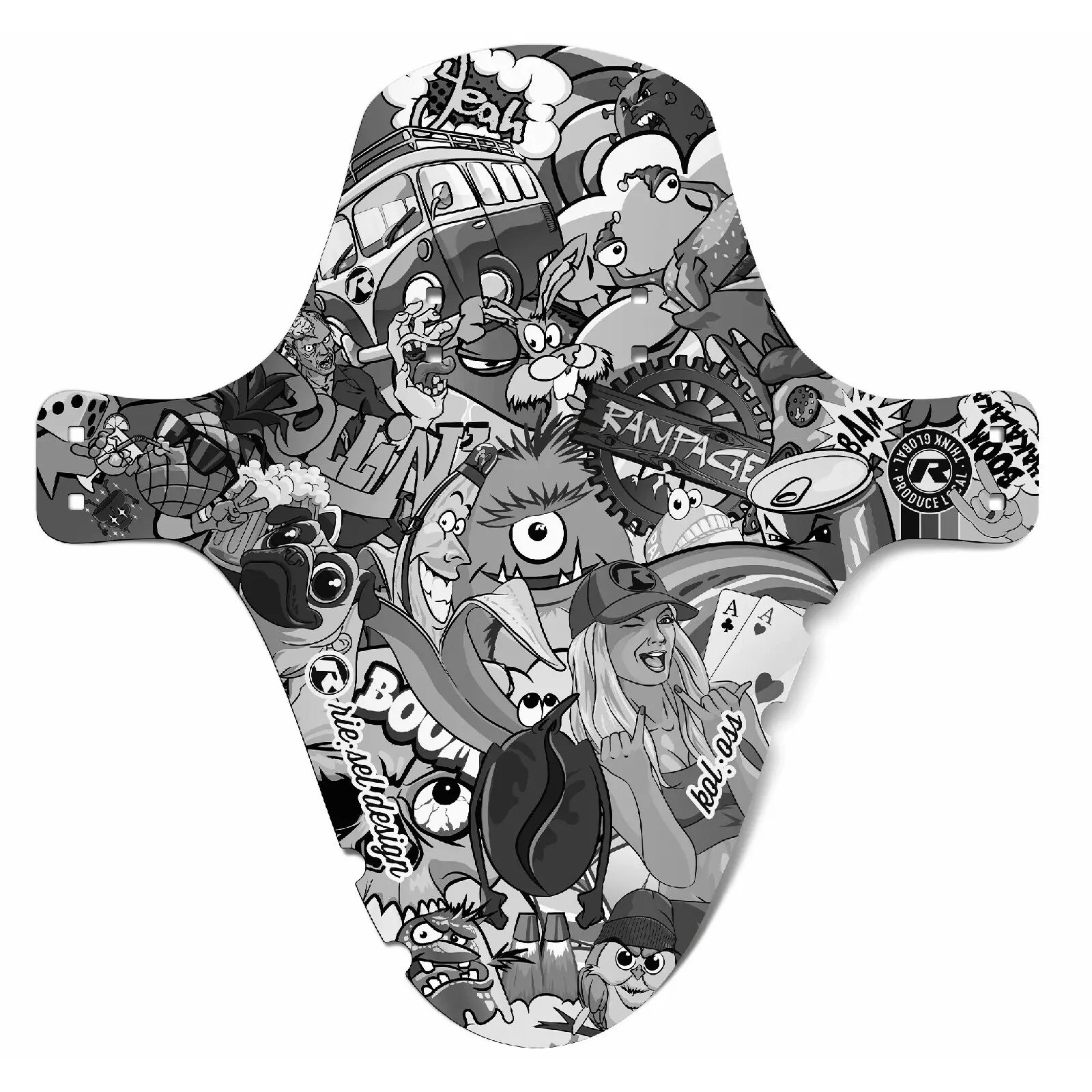 Velo Store - UK Front fenders Riesel Design Kol:Oss stickerbomb eyecatcher | Extra 10% off with Subscription, Postage £16.79 to UK Fedex.