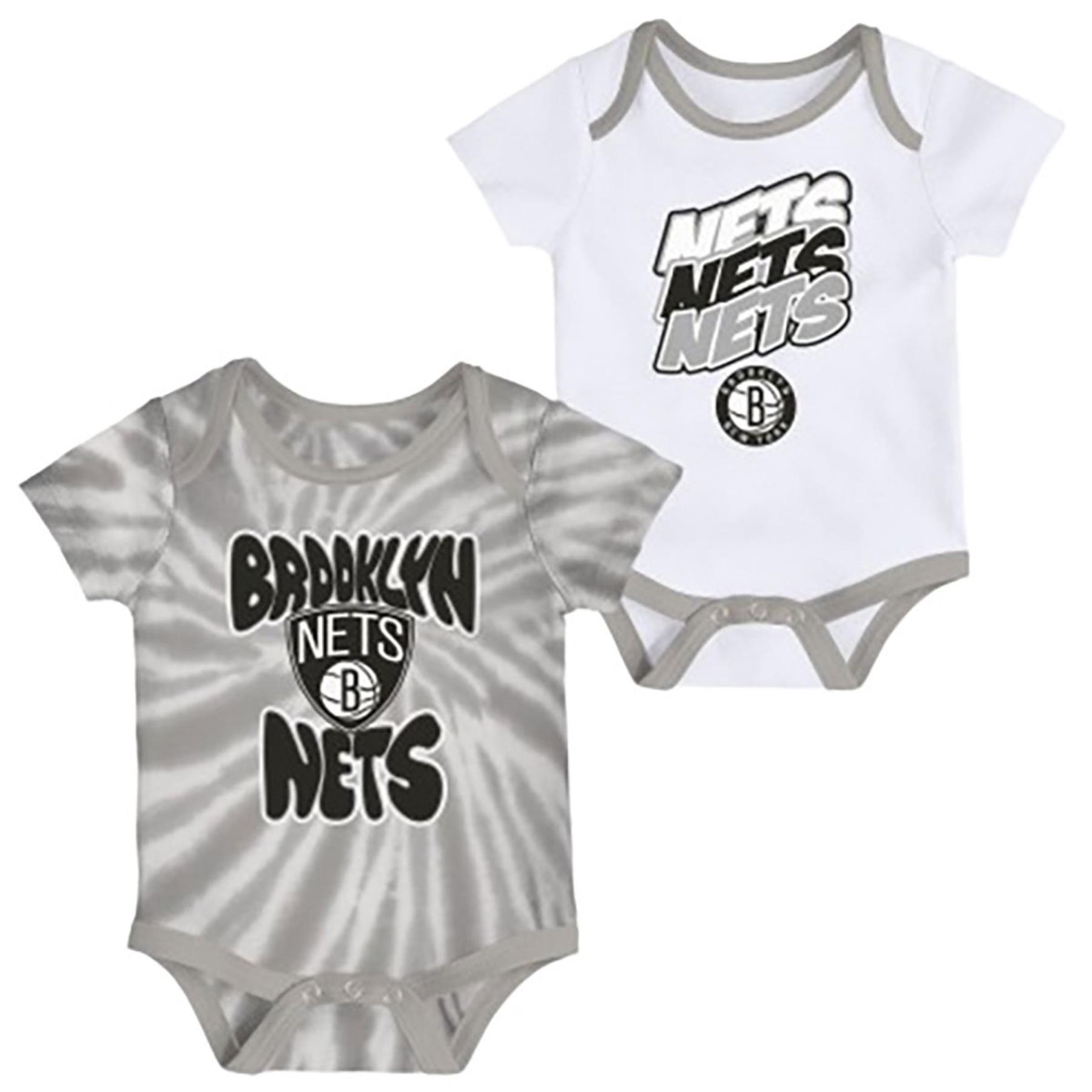 0196181864453 - Body bébé Brooklyn Nets Monterey (x2)