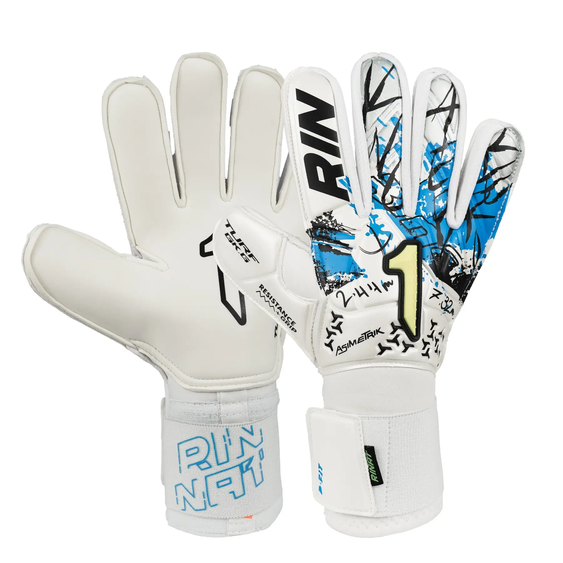 Rinat Asimetrik Stellar AS Guanti Portiere Rosso, Junior, Unisex, Taglia 3