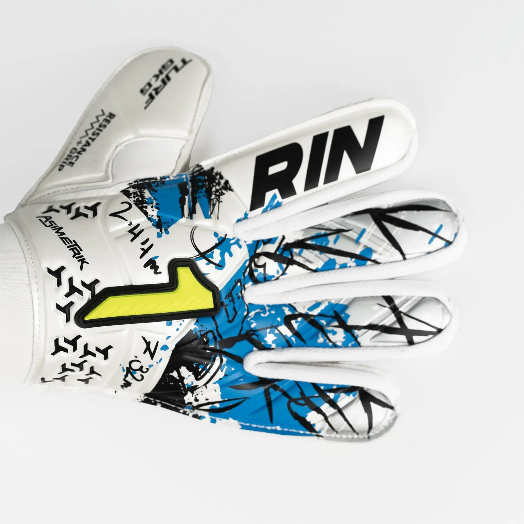 Rinat Asimetrik Turf - Gants De Gardien De But Enfant, Paume Latex Turf Ultra Résistante