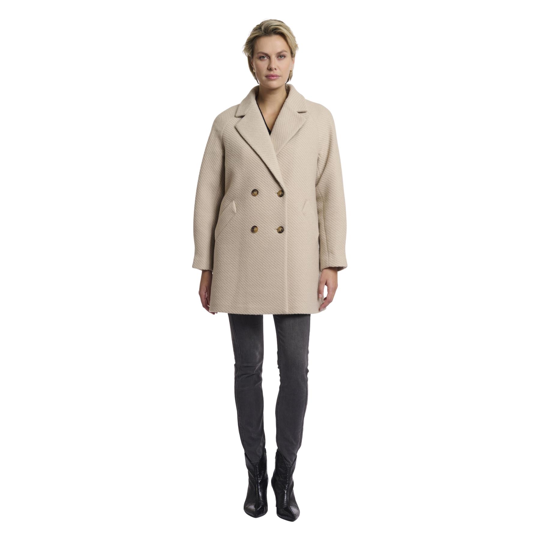 8720529493740 - Damen Doppelt unterknöpfiger Mantel Serena