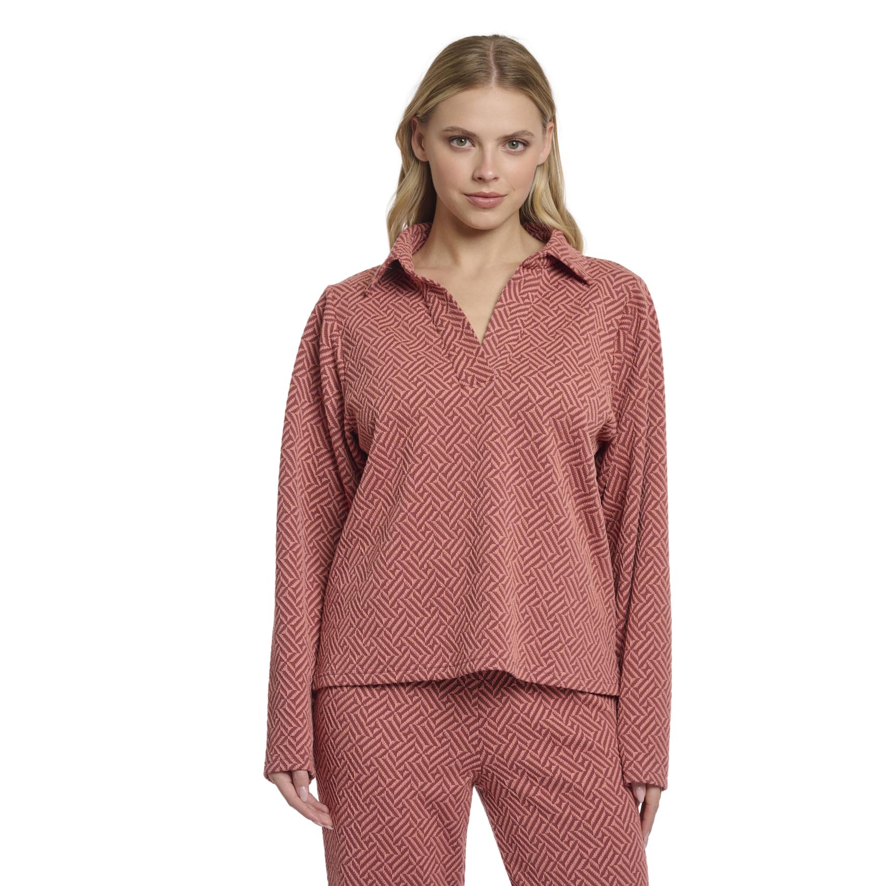 8720529508352 - Damen V-Ausschnitt Bluse Janisa