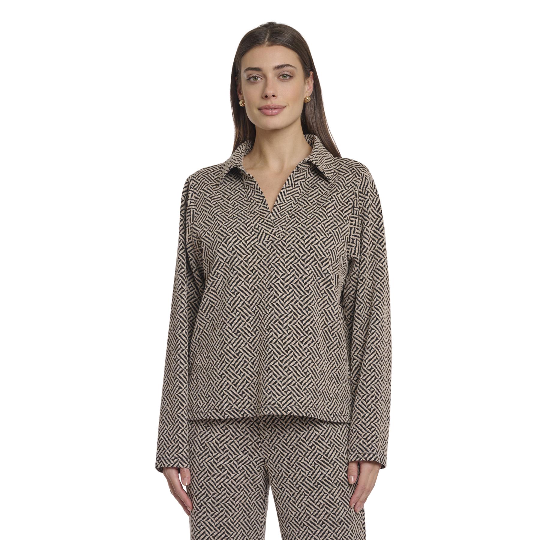 8720529508390 - Damen V-Ausschnitt Bluse Janisa