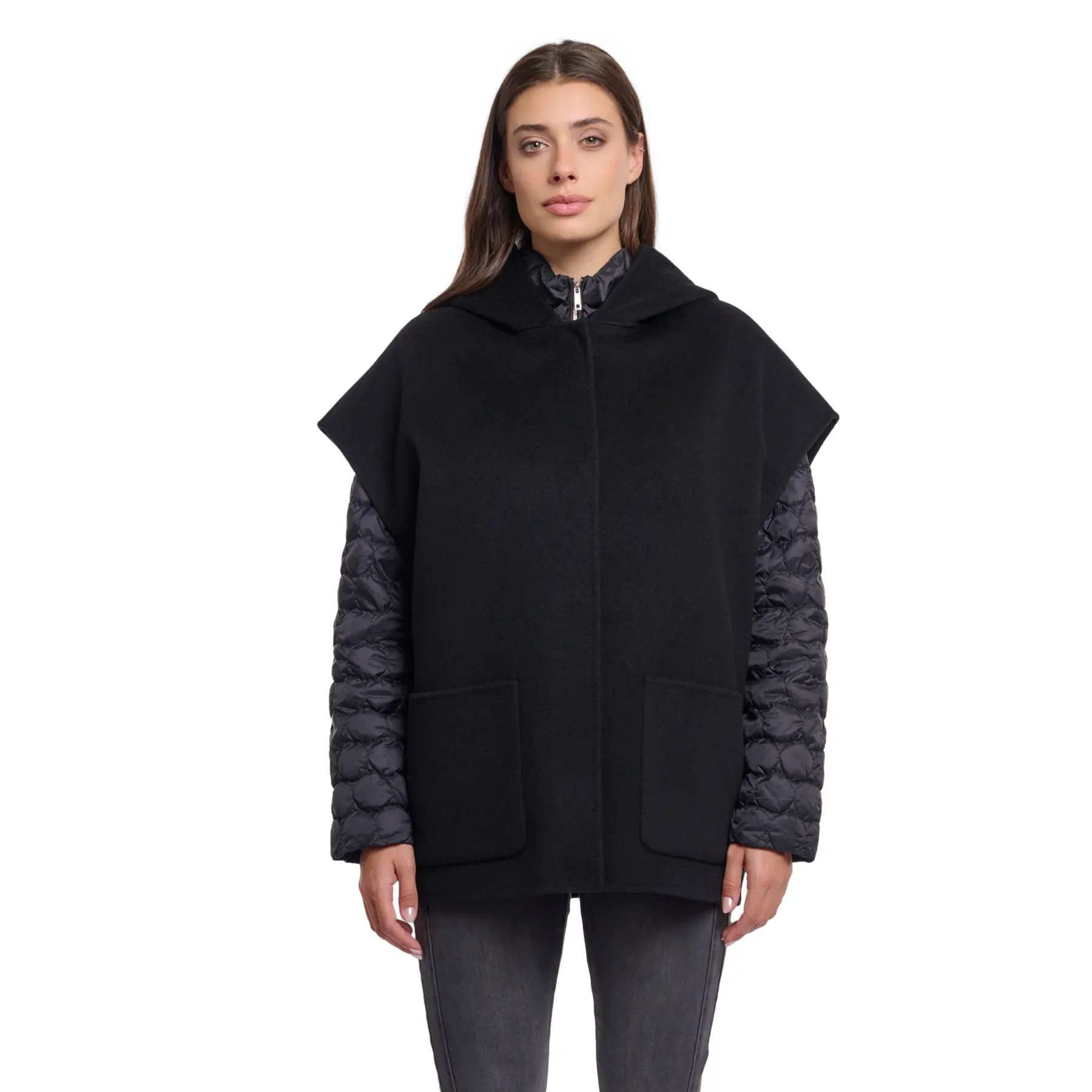 8720529510003 - Damen-Poncho mit Kapuze Helena Premium