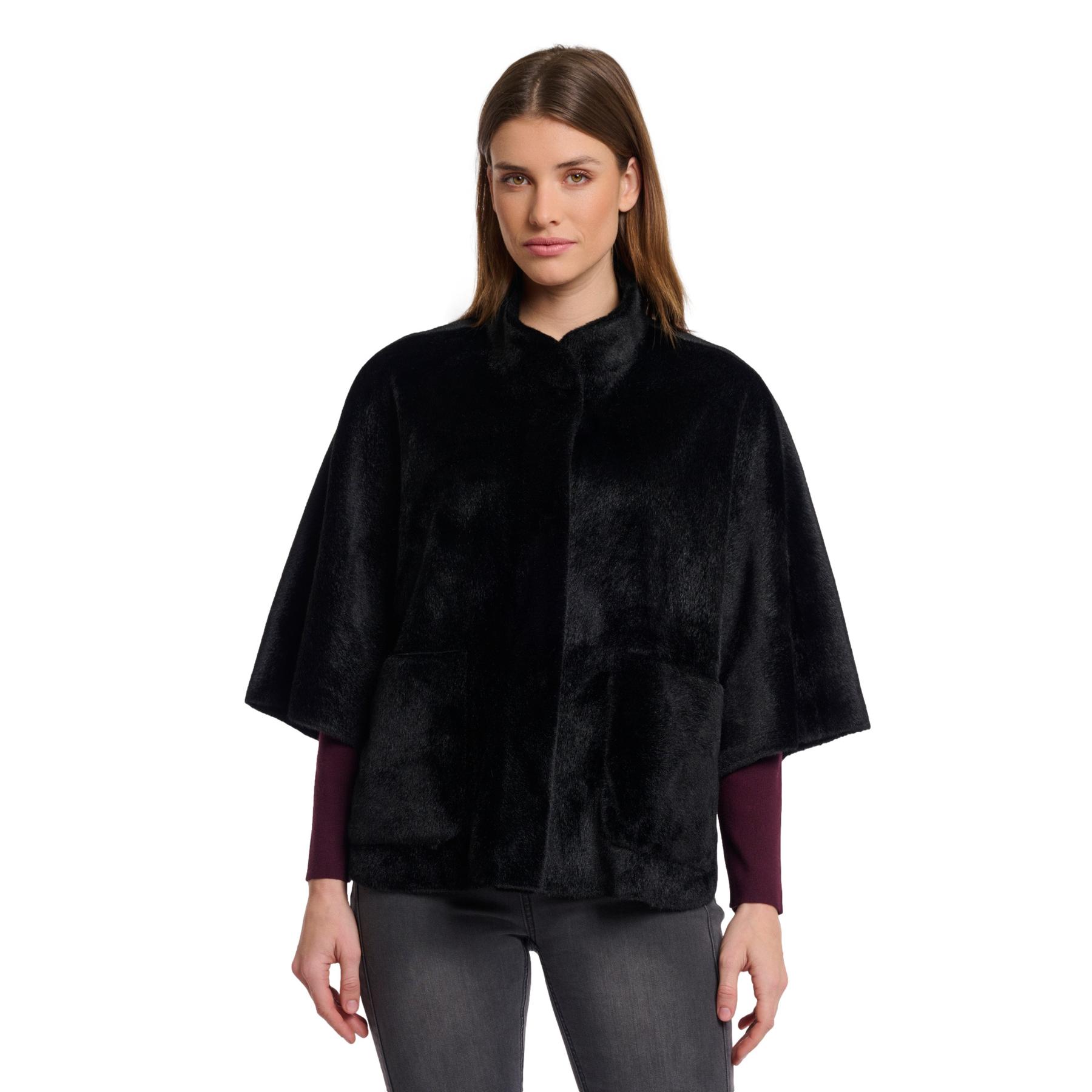 Poncho in finta pelliccia donna  Dewi