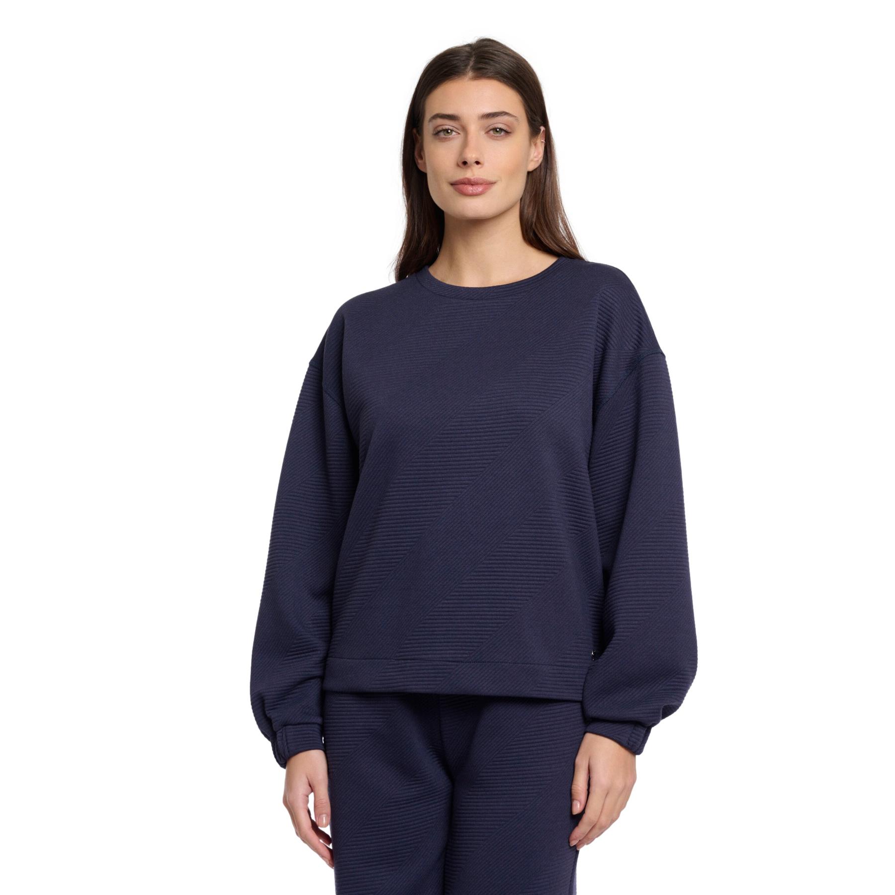 8720529547504 - Damen Pullover mit Rundhalsausschnitt und elastischem Stoff Femke