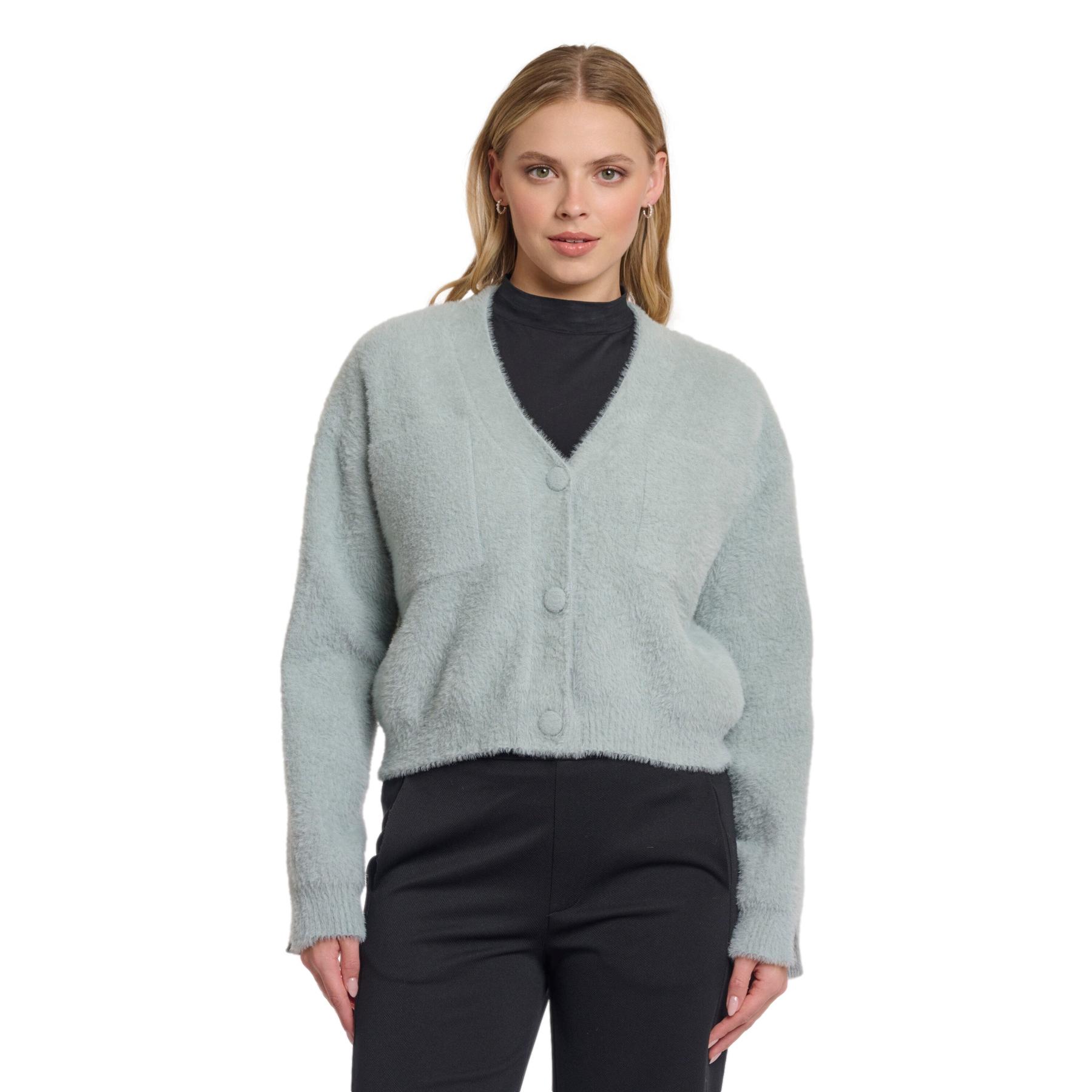 8720529551730 - Kurzarm-Cardigan mit V-Ausschnitt für Damen Isarea