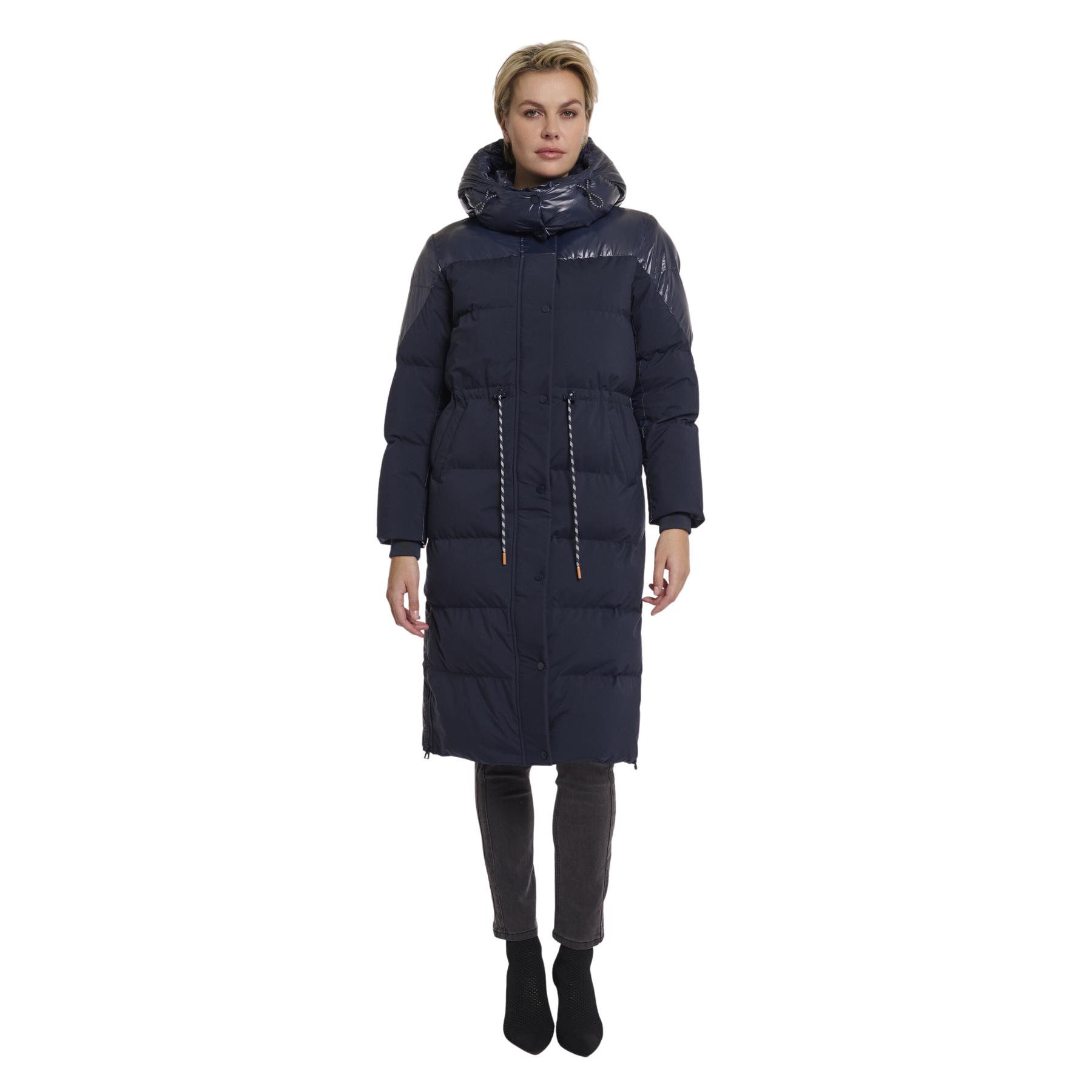 8720529555288 - Lange Steppjacke mit abnehmbarem Kapuze für Frauen Davino