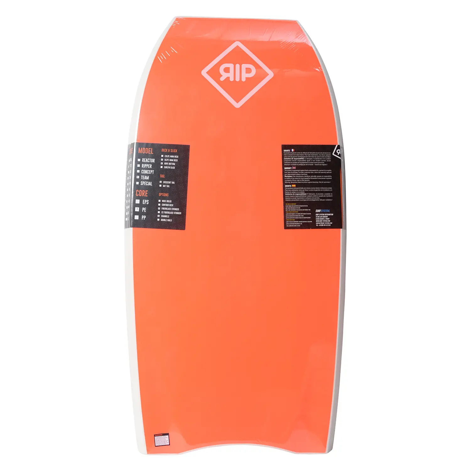 Bodyboard RIP Team PE Stringer
