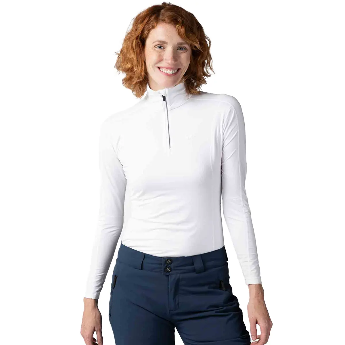 Klassischer Damen-Pullover mit 1/2 Reißverschluss Rossignol